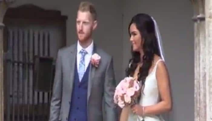 England all-rounder Ben Stokes marries fiancee Clare Ratcliffe – Video