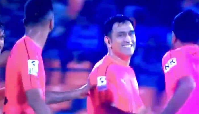 Watch: MS Dhoni scores stunning goal in Celebrity Clasico