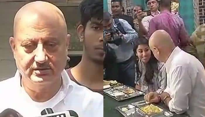 New FTII chairman Anupam Kher visits campus, interacts with students