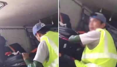 Is our luggage safe in flights? Video shows airport staffer opening and examining bags