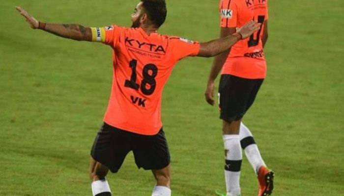 Watch: Virat Kohli&#039;s &#039;bhangra&#039; celebration in &#039;Celebrity Clasico&#039; is not to be missed