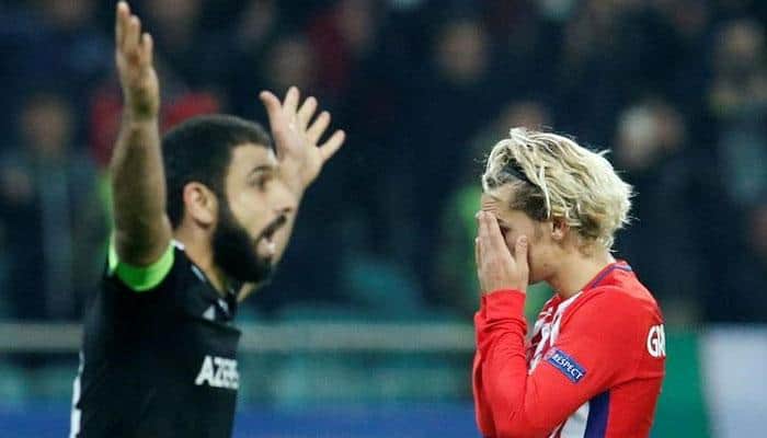 Atletico Madrid on brink of early Champions League exit after draw in Baku