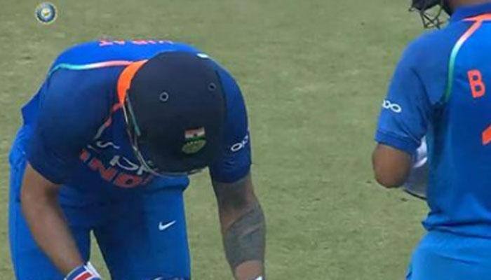 Watch: Virat Kohli bows down to Bhuvneshwar Kumar&#039;s six-hitting prowess