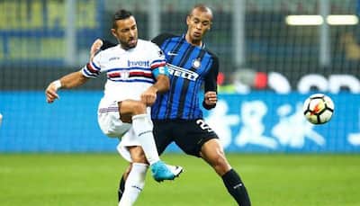 Serie A: Inter Milan survive late Sampdoria fightback to go top with a 3-2 win