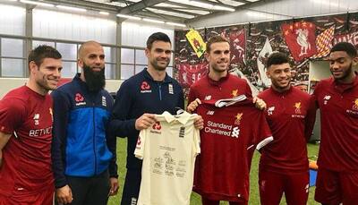 See pics: Moeen Ali, James Anderson meet Liverpool stars at Anfield