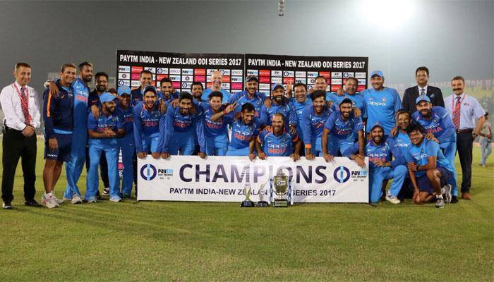 India beat New Zealand by six runs in third ODI, clinch series 2-1