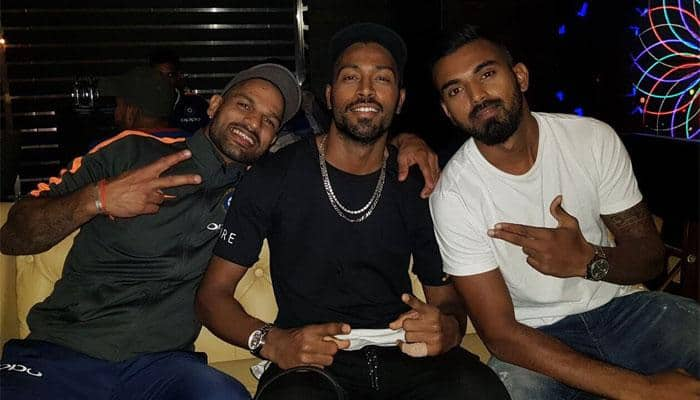 See pic: Hardik Pandya&#039;s dinner date with KL Rahul and Shikhar Dhawan