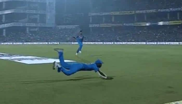 Watch: Hardik Pandya can bowl, bat and can now fly too