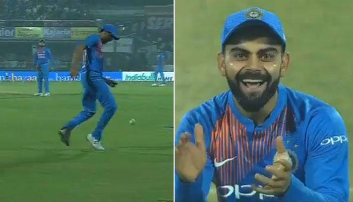 Watch: Ashish Nehra&#039;s footy skills impress Virat Kohli