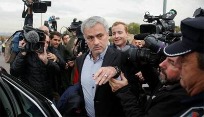 Manchester United boss Jose Mourinho in Madrid courts before Chelsea reunion