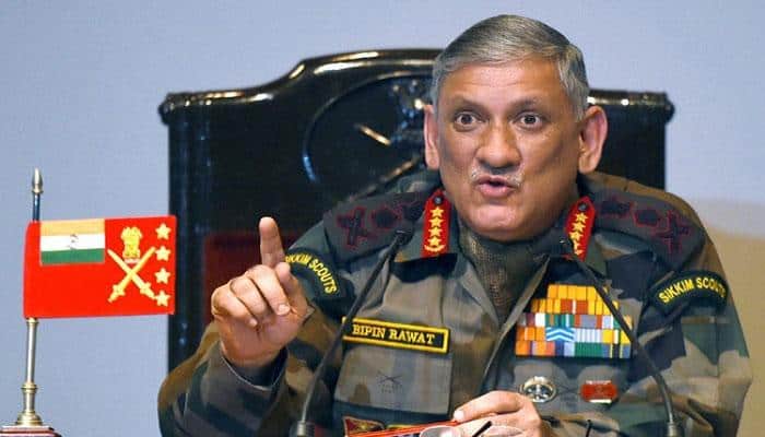 Indian, Chinese troops in Doklam, but not in eyeball-to-eyeball contact: Army Chief General Bipin Rawat