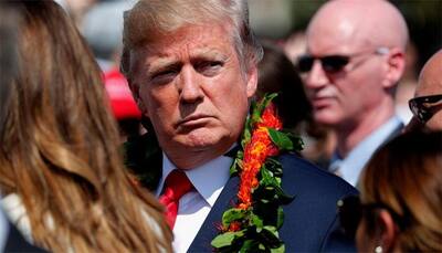 Donald Trump makes Pearl Harbor stop en route to Asia