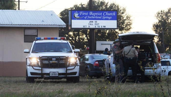 Texas church shooting: At least 26 dead, Donald Trump says &#039;our hearts are broken&#039;