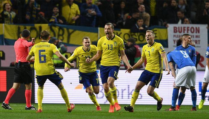 2018 FIFA World Cup: Italy lose to Sweden in play-off first leg