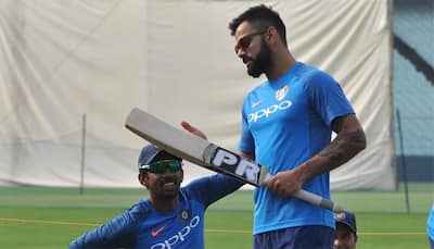 Virat Kohli tries front foot drives with shorter bat handle in practice