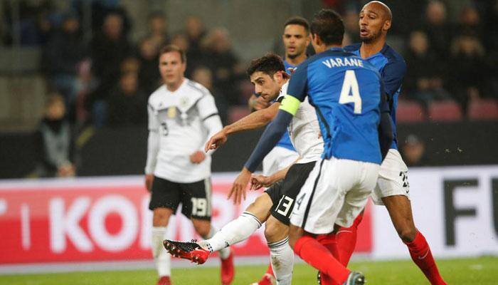 Football Friendlies: Germany&#039;s Stindl denies France a win, England hold Brazil