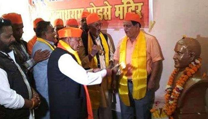 A temple for Mahatma Gandhi's killer: Hindu Mahasabha installs statue of Nathuram Godse in Gwalior