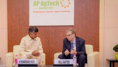 After Yogi Adityanath, Microsoft founder Bill Gates meets Andhra CM Chandrababu Naidu 