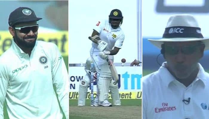 WATCH: Amused Virat Kohli can't hide his laughter after seeing Rangana Herath survive Bhuvneshwar Kumar screamer
