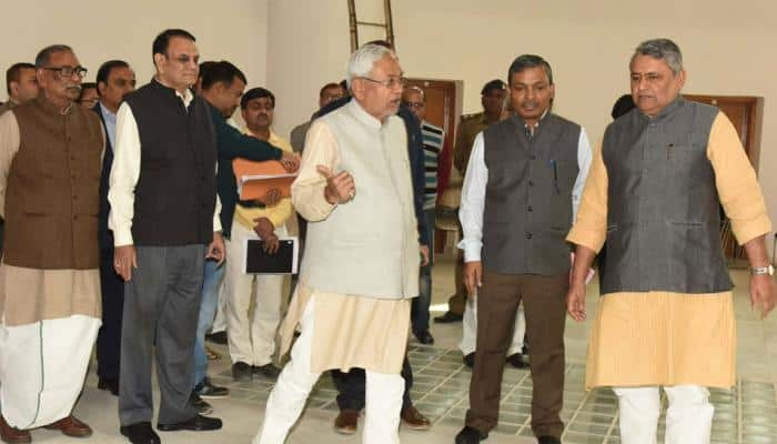 Nitish Kumar inspects under construction legislature building