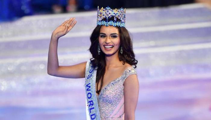 After winning Miss World crown, Manushi Chhillar back in India