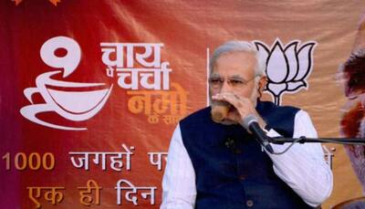 Narendra Modi's 'Chai pe Charcha' meets 'Mann Ki Baat' in poll-bound Gujarat - In pics