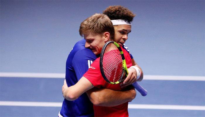 David Goffin beats Jo-Wilfried Tsonga, sends Davis Cup into deciding match