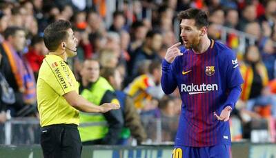 Serie A; Valencia hold Barcelona 1-1 amid Messi ghost-goal controversy