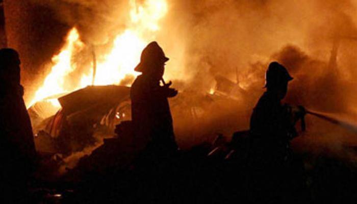 Plastic factory godown gutted in Noida