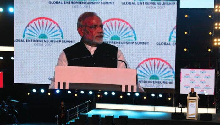 GES 2017: We have made Aadhaar, world&#039;s largest digital database, says PM Narendra Modi