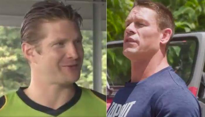 WATCH: Shane Watson imparts cricket lessons to WWE superstar John Cena