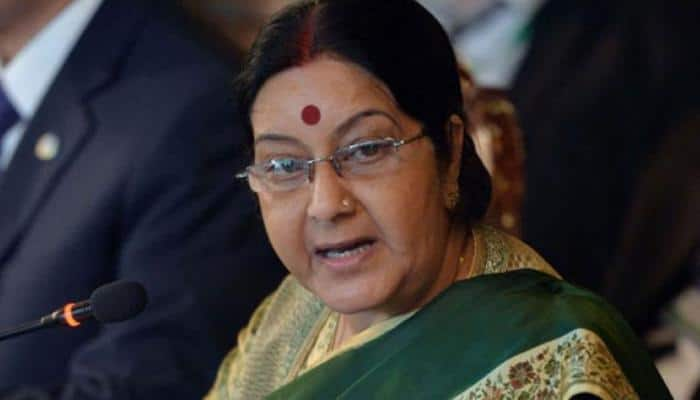 Sushma Swaraj arrives in Sochi for Shanghai Cooperation Organisation