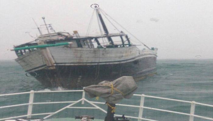 Indian Navy rescues two missing boats stranded after cyclone Ockhi