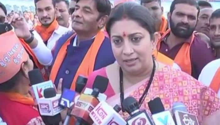 Why silent on cows being killed in Kerala: Smriti Irani takes dig at Rahul Gandhi