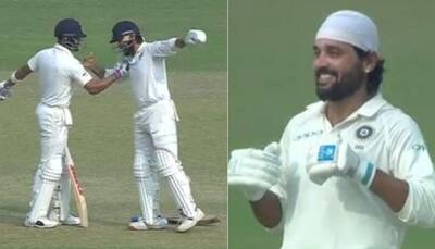 India vs Sri Lanka, 3rd Test: Virat Kohli joins Murali Vijay in Antonie Griezmann-style celebration — Watch