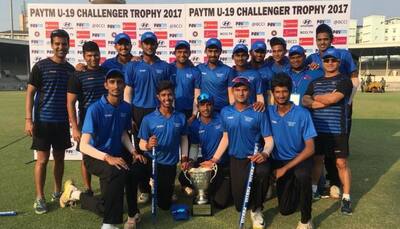 U-19 Challenger Trophy: India Blue defeat Sri Lanka Board President's XI to lift trophy