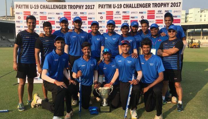 U-19 Challenger Trophy: India Blue defeat Sri Lanka Board President's XI to lift trophy