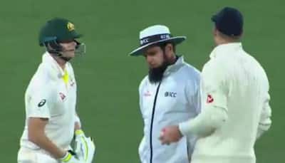 WATCH: Cool Aleem Dar diffuses Steve Smith-James Anderson Ashes tension in style