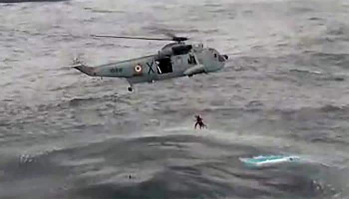 Indian Coast Guard&#039;s brave attempt to rescue a fisherman | Watch video
