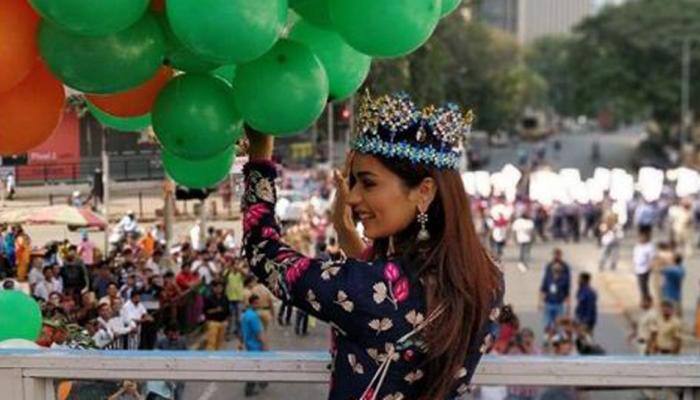 Miss World 2017 Manushi Chhillar carries out road show in Delhi