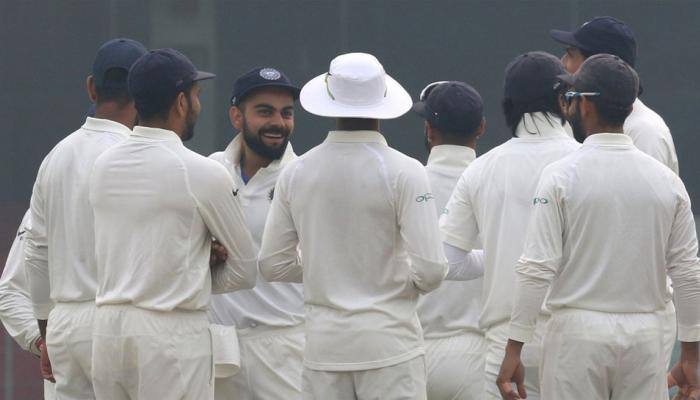 India vs Sri Lanka, 3rd Test: Record-breaking Virat Kohli lights up &#039;masked&#039; Delhi on Day 2