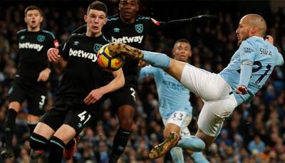 Record-equalling Manchester City savour David Silva service, beat West Ham 2-1