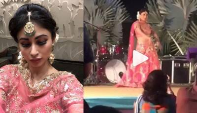 Mouni Roy dancing to Aishwarya's 'Kajra Re' song at BFF Aashka Goradia's sangeet is making fans crazy! Watch video