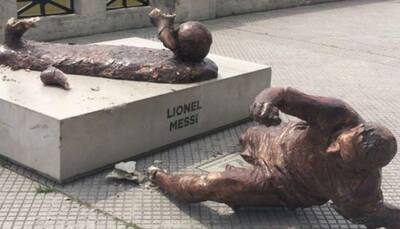 Lionel Messi's statue vandalised again