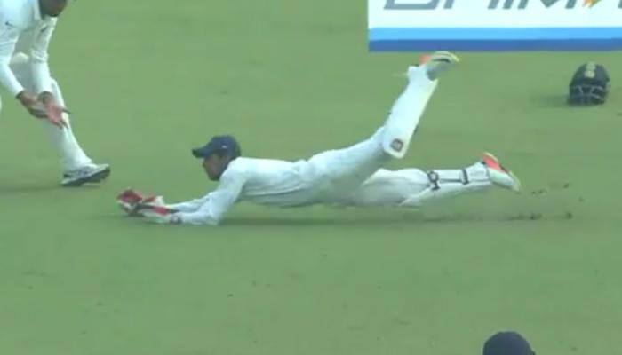 India vs Sri Lanka, 3rd Test: Wriddhiman Saha takes stunning catch to dismiss Sadeera Samarawickrama – Watch