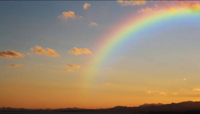 First nine-hour-long rainbow gives visual treat to people in Taiwan