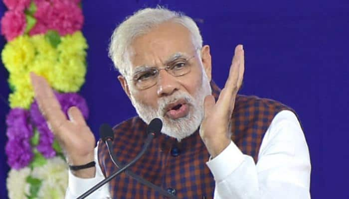 PM Narendra Modi takes dig at Congress claim on Gujarat win, refers to Cyclone &#039;Ockhi&#039; that did not come