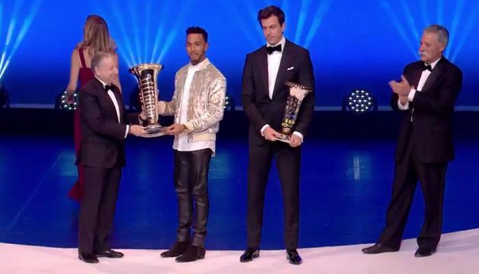 Lewis Hamilton crowned F1 champion at royal palace