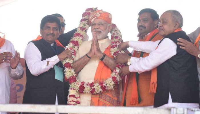 PM Modi&#039;s campaign in Gujarat on Saturday: In Pics