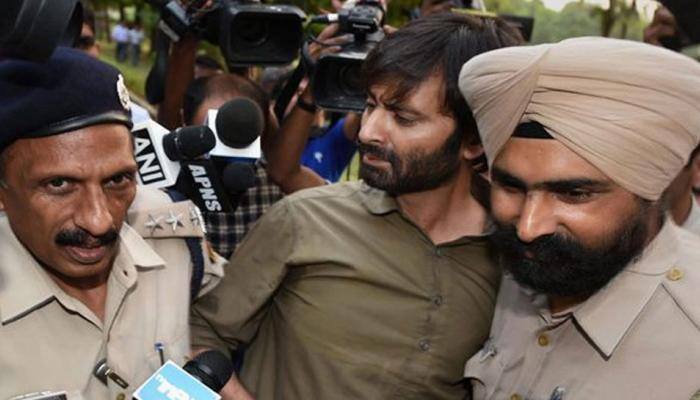 Yasin Malik arrested in Srinagar while leading a protest march